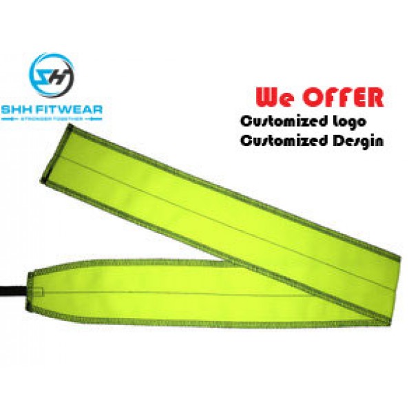 weight lifting wrist wraps neon+yellow+-+black W023